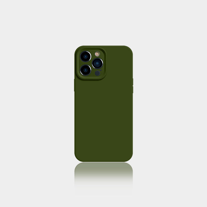 Green Monochrome Liquid Silicone Phone Case | ZAKAPOP