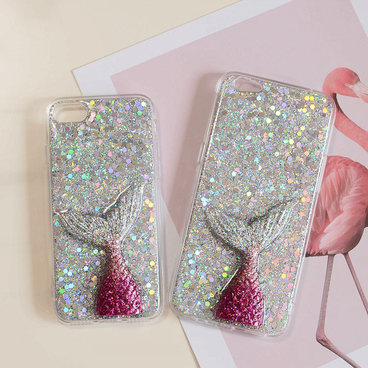 Handmade Glittering Mermaid Tail Phone Case (Customizable) | ZAKAPOP