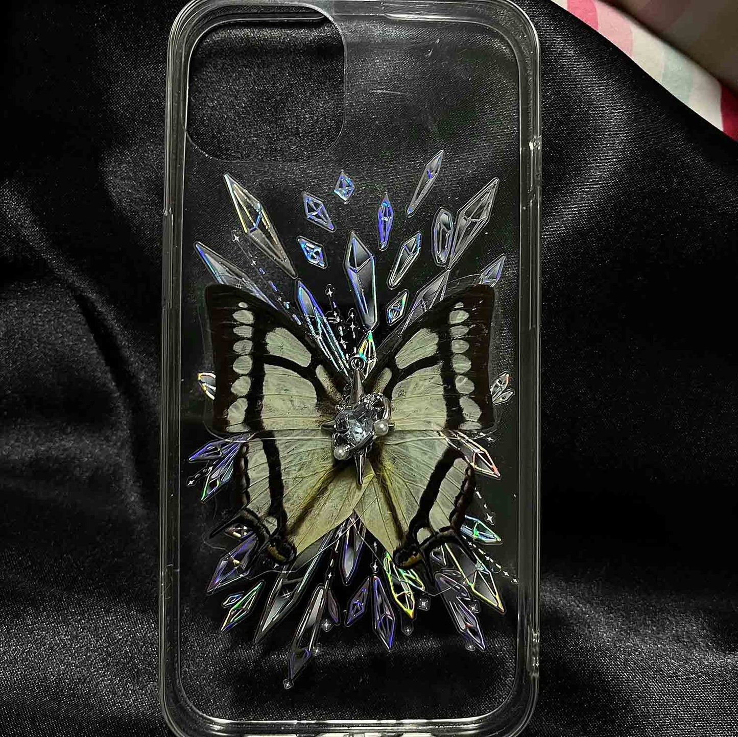 Handmade Gothic-Style Butterfly Specimen Resin Phone Case | ZAKAPOP