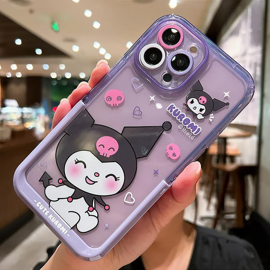 Japanese Cartoon Character Transparent Phone Case with Holder | ZAKAPOP