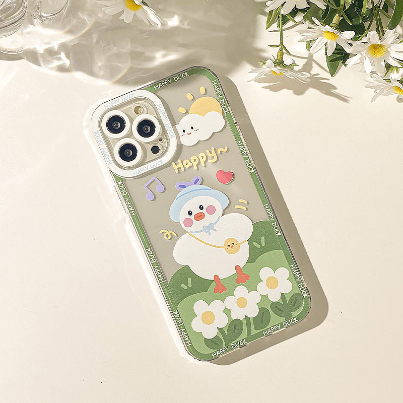 Japanese Sakura Landscape Clear Phone Case | ZAKAPOP