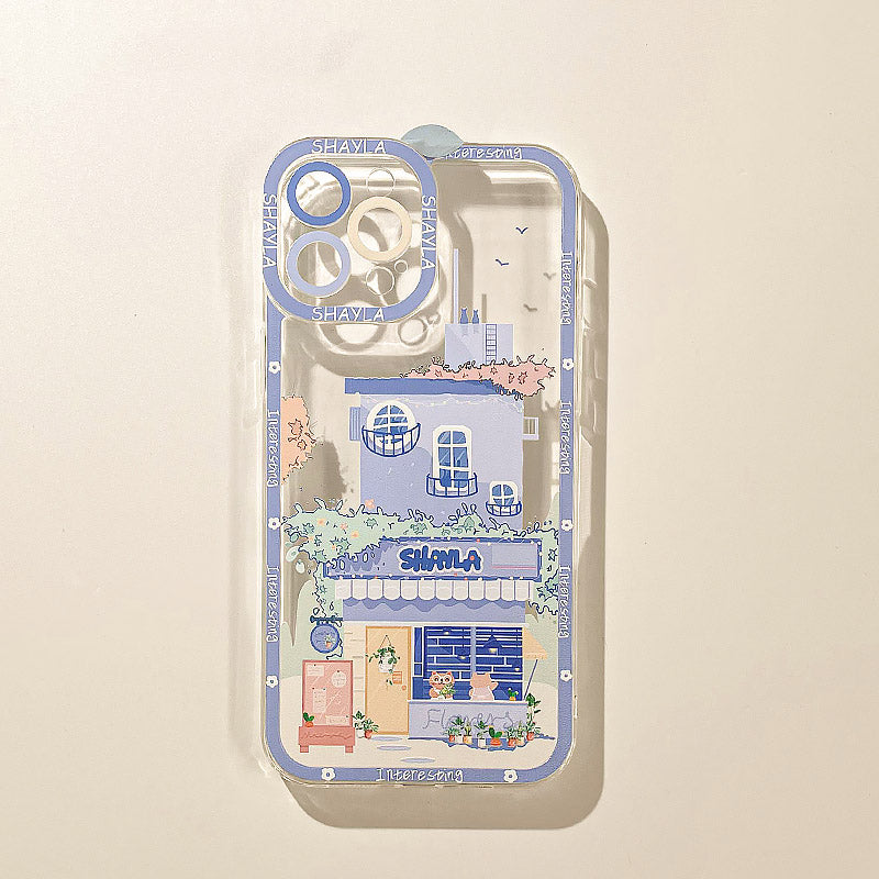 Japanese Sakura Landscape Clear Phone Case | ZAKAPOP