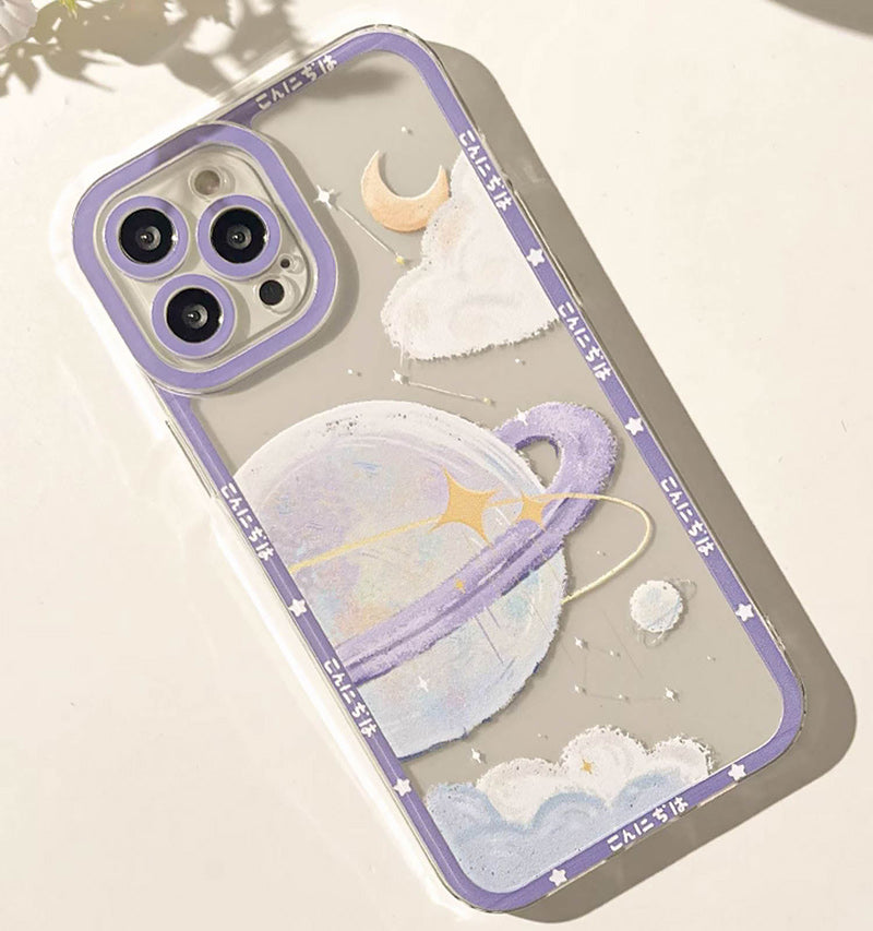 Japanese Sakura Landscape Clear Phone Case | ZAKAPOP