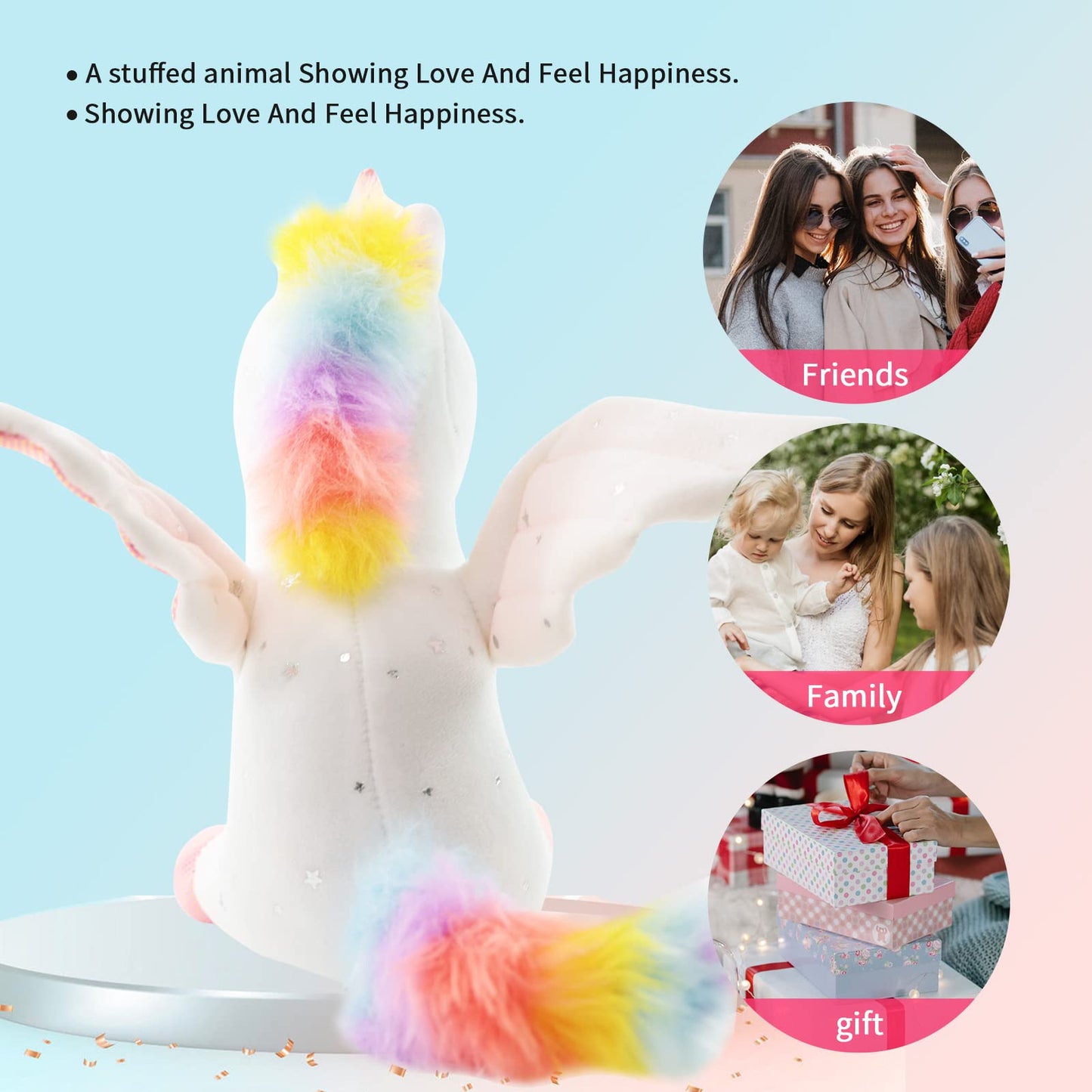 Kids 8" Unicorn Stuffed Animal | Unicorn Gift