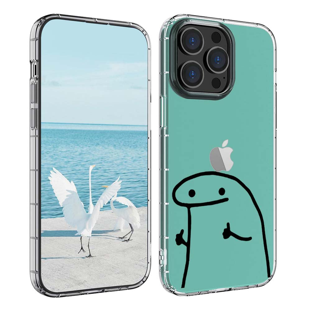 Lightweight Transparent iPhone Soft Case with Funny Emoticons | ZAKAPOP