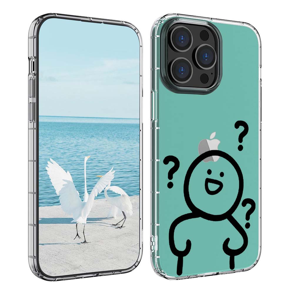 Lightweight Transparent iPhone Soft Case with Funny Emoticons | ZAKAPOP