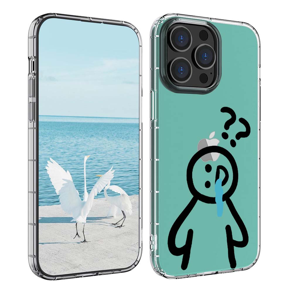 Lightweight Transparent iPhone Soft Case with Funny Emoticons | ZAKAPOP