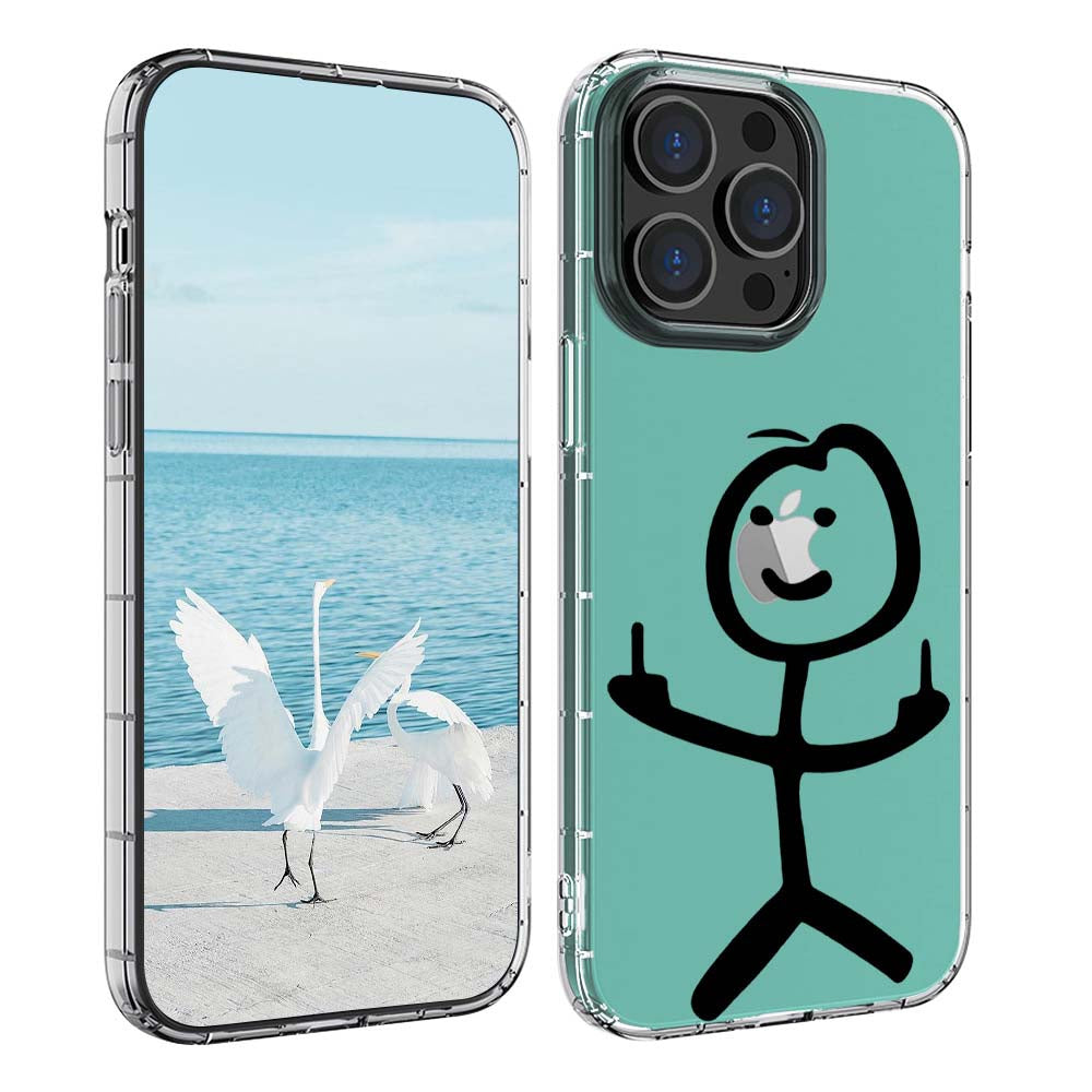 Lightweight Transparent iPhone Soft Case with Funny Emoticons | ZAKAPOP