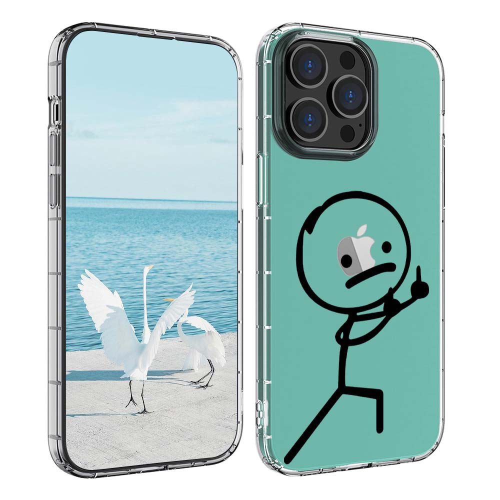 Lightweight Transparent iPhone Soft Case with Funny Emoticons | ZAKAPOP