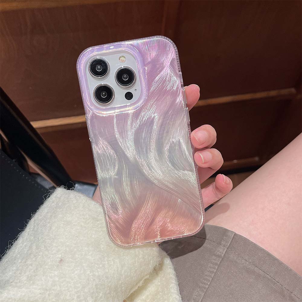 Luxury INS Feather Veil Gradient Laser Phone Case | ZAKAPOP