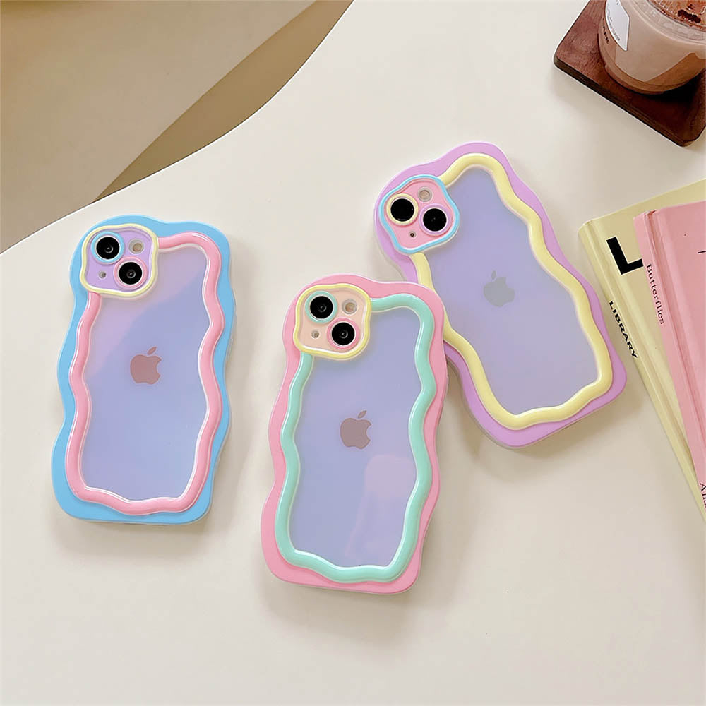 Macaron Contrasting Color Cute Simple Mobile Phone Case | ZAKAPOP