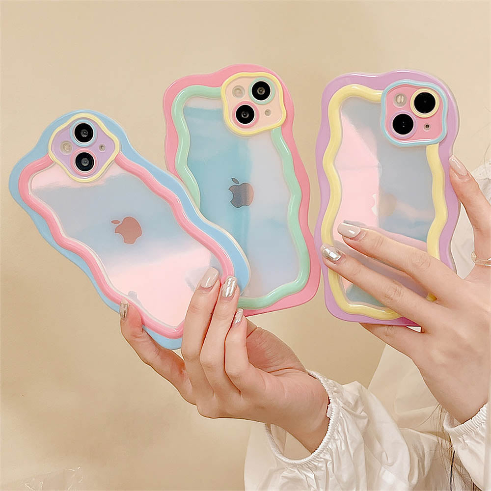 Macaron Contrasting Color Cute Simple Mobile Phone Case | ZAKAPOP