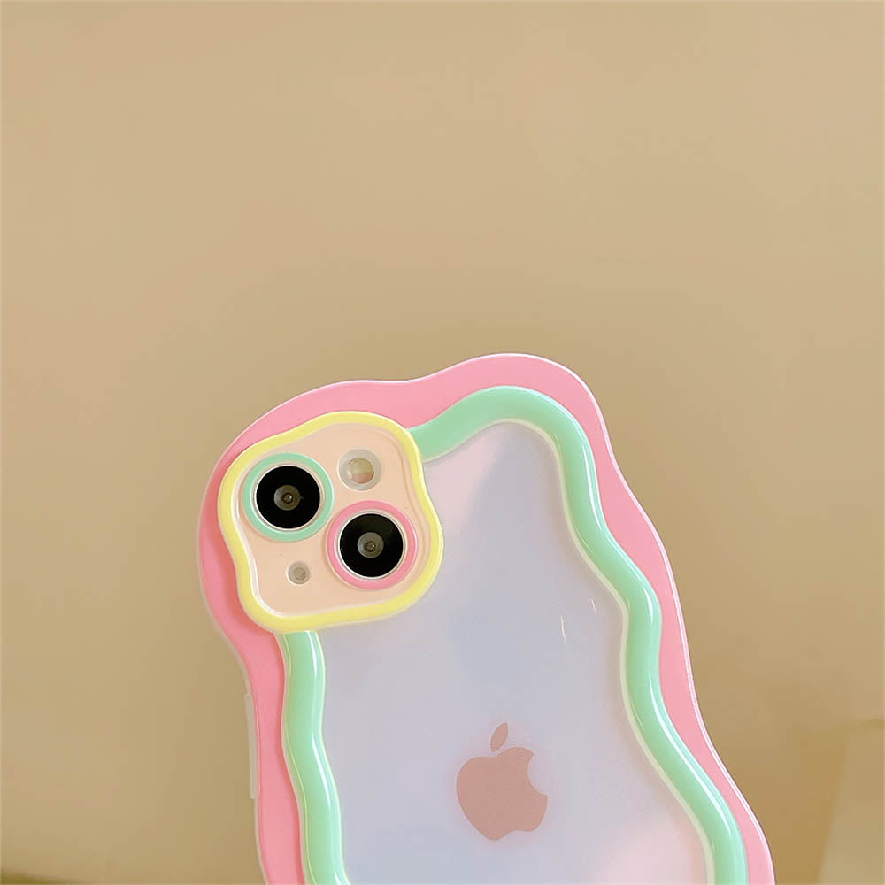 Macaron Contrasting Color Cute Simple Mobile Phone Case | ZAKAPOP