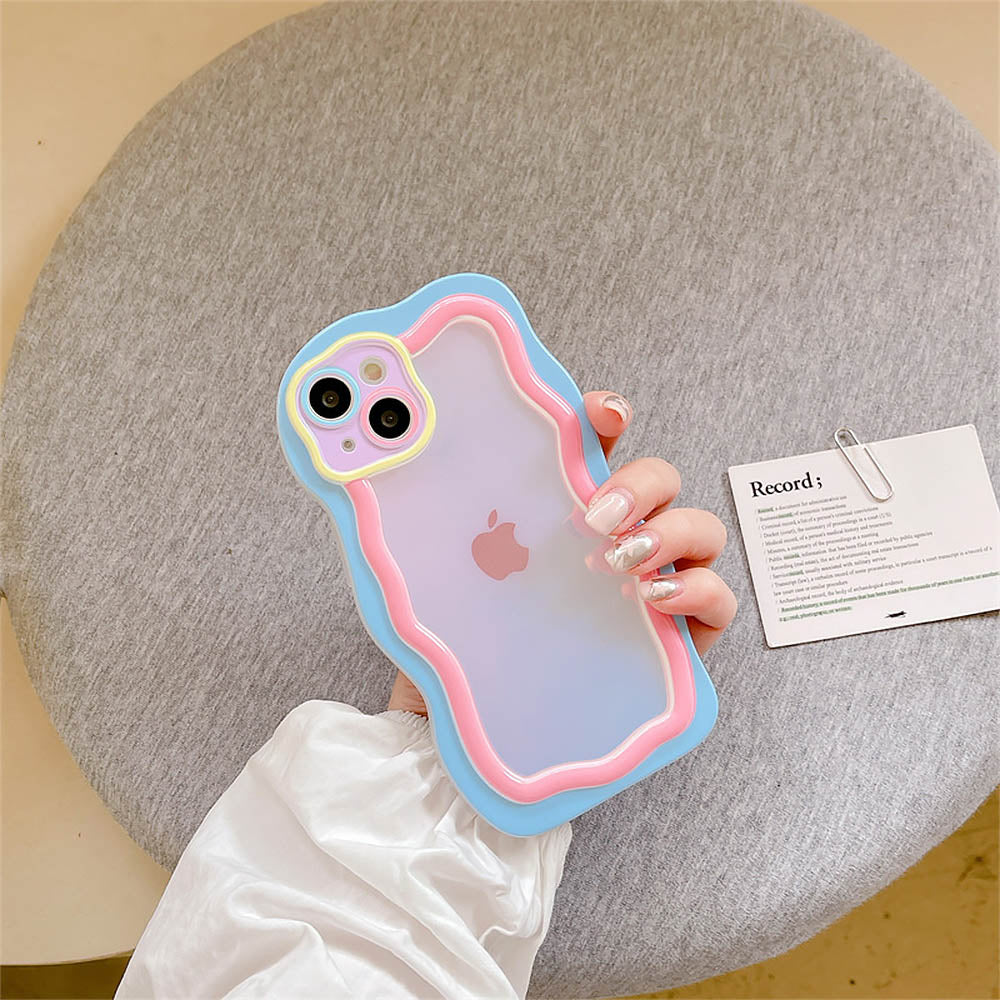 Macaron Contrasting Color Cute Simple Mobile Phone Case | ZAKAPOP