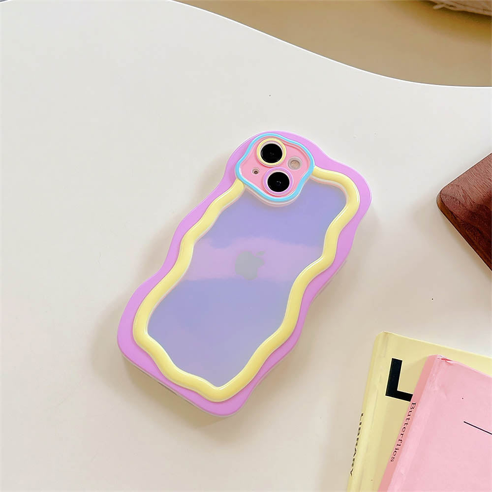 Macaron Contrasting Color Cute Simple Mobile Phone Case | ZAKAPOP