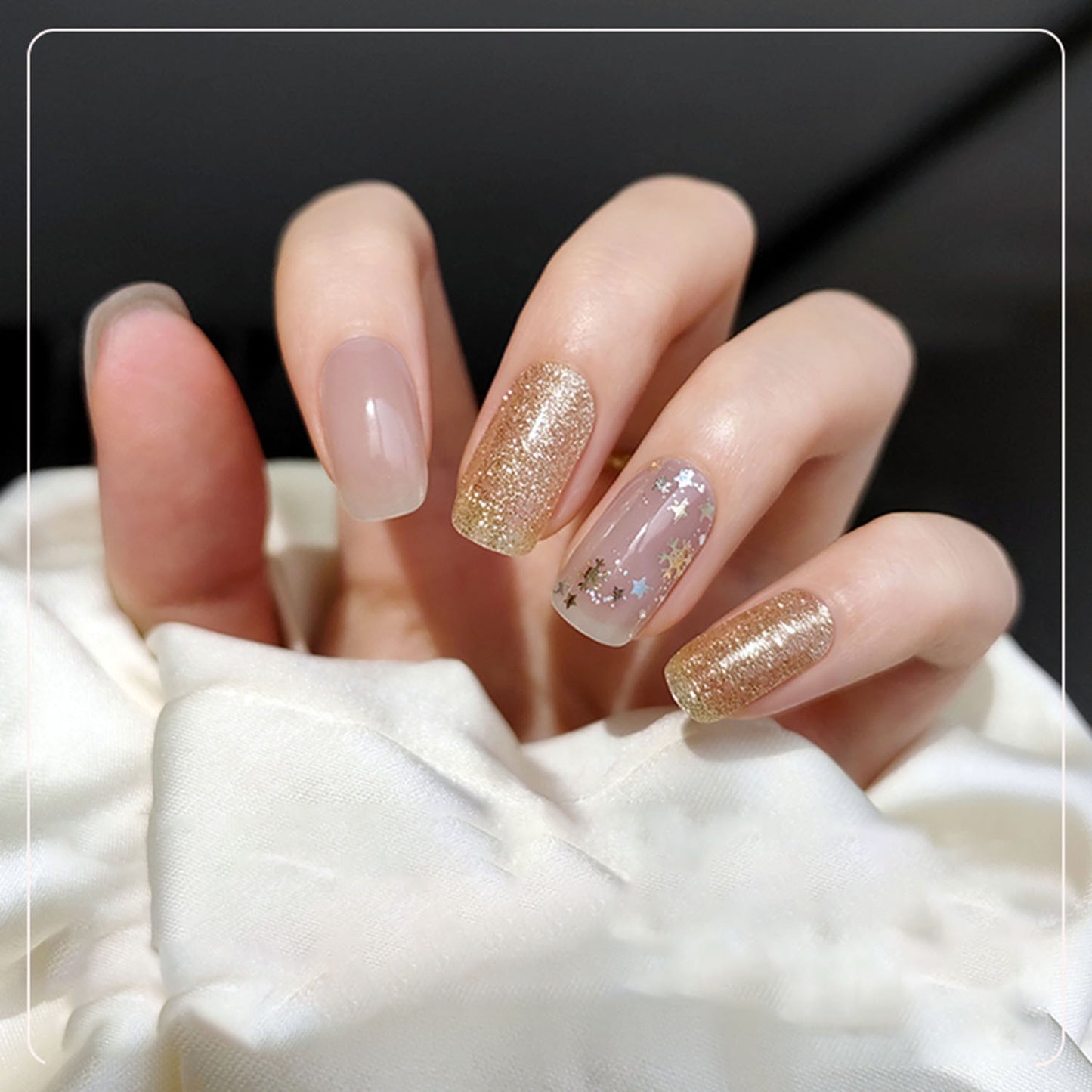 Metallic Color Nail Art Stickers | ZAKAPOP
