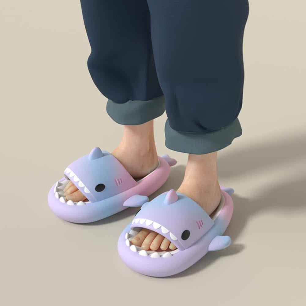 Original Three Color Gradient Shark Slippers | ZAKAPOP