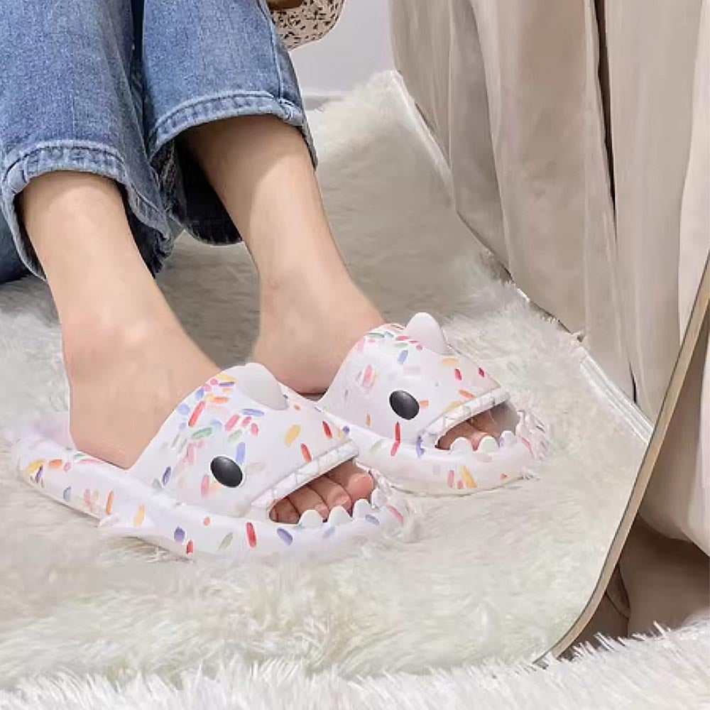 Polka Dot Pattern Shark Slippers(Adults) | ZAKAPOP