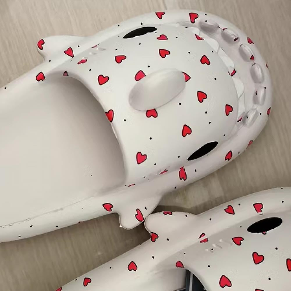 Polka Dot Pattern Shark Slippers(Adults) | ZAKAPOP