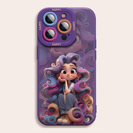 Purple Princess Series Soft Silicone Phone Case | ZAKAPOP