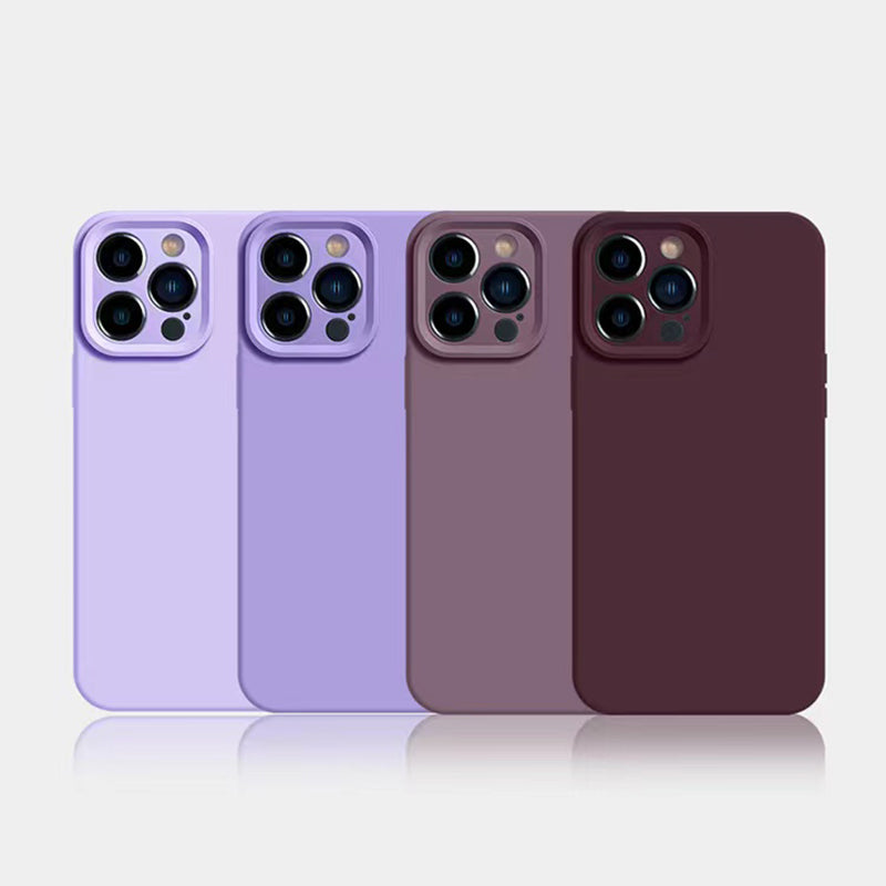 Purple Monochrome Liquid Silicone Phone Case | ZAKAPOP