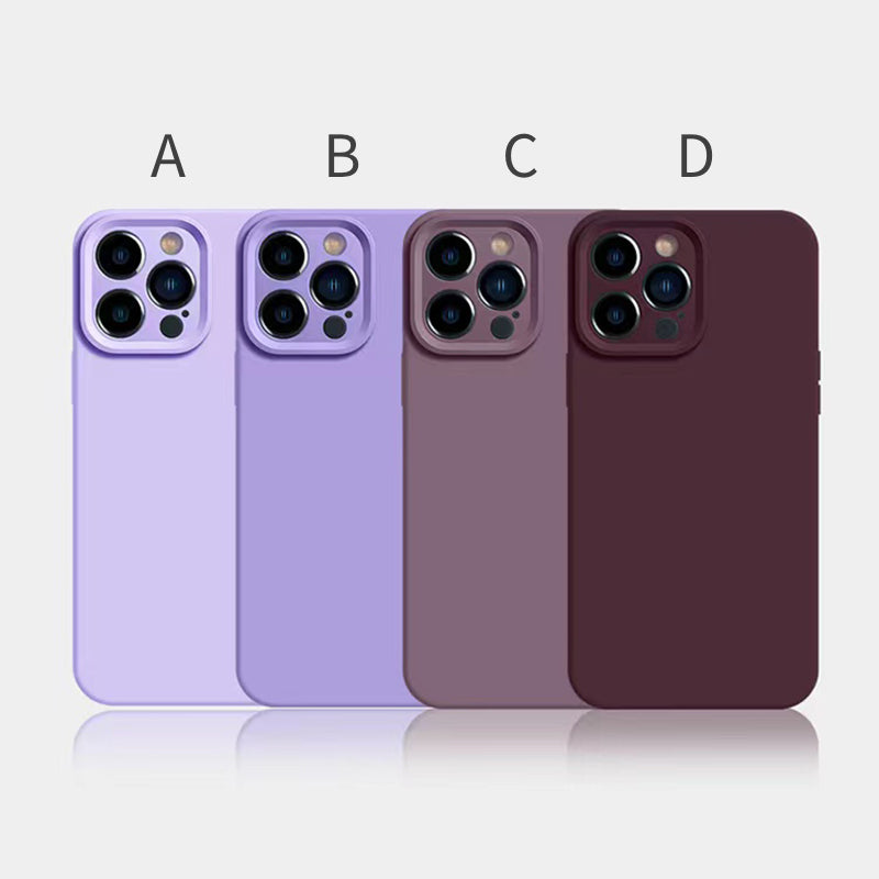 Purple Monochrome Liquid Silicone Phone Case | ZAKAPOP