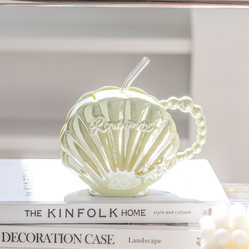 Seashell Mug with Straw | ZAKAPOP