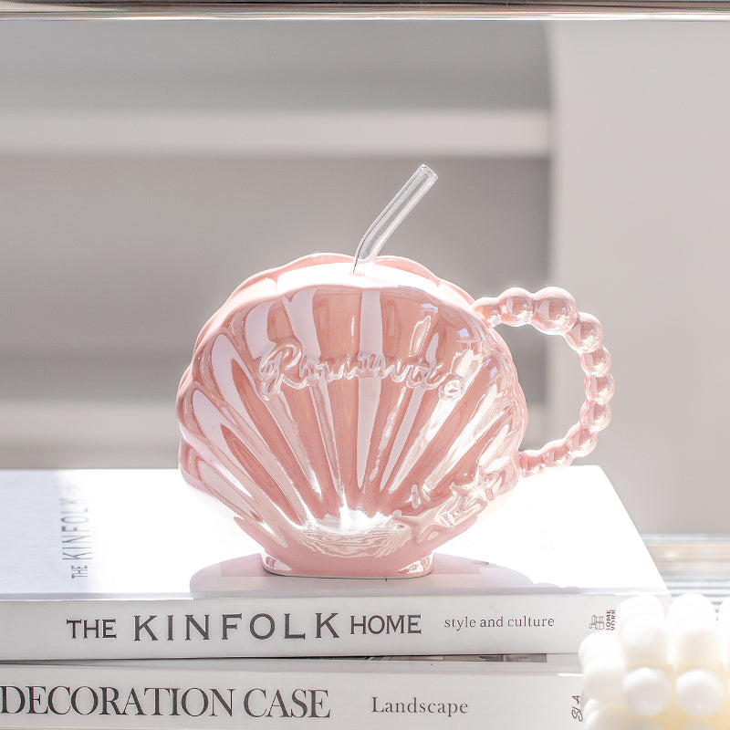 Seashell Mug with Straw | ZAKAPOP