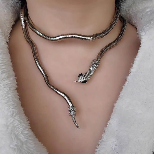 Soft Metal Snake Necklace for Women | ZAKAPOP