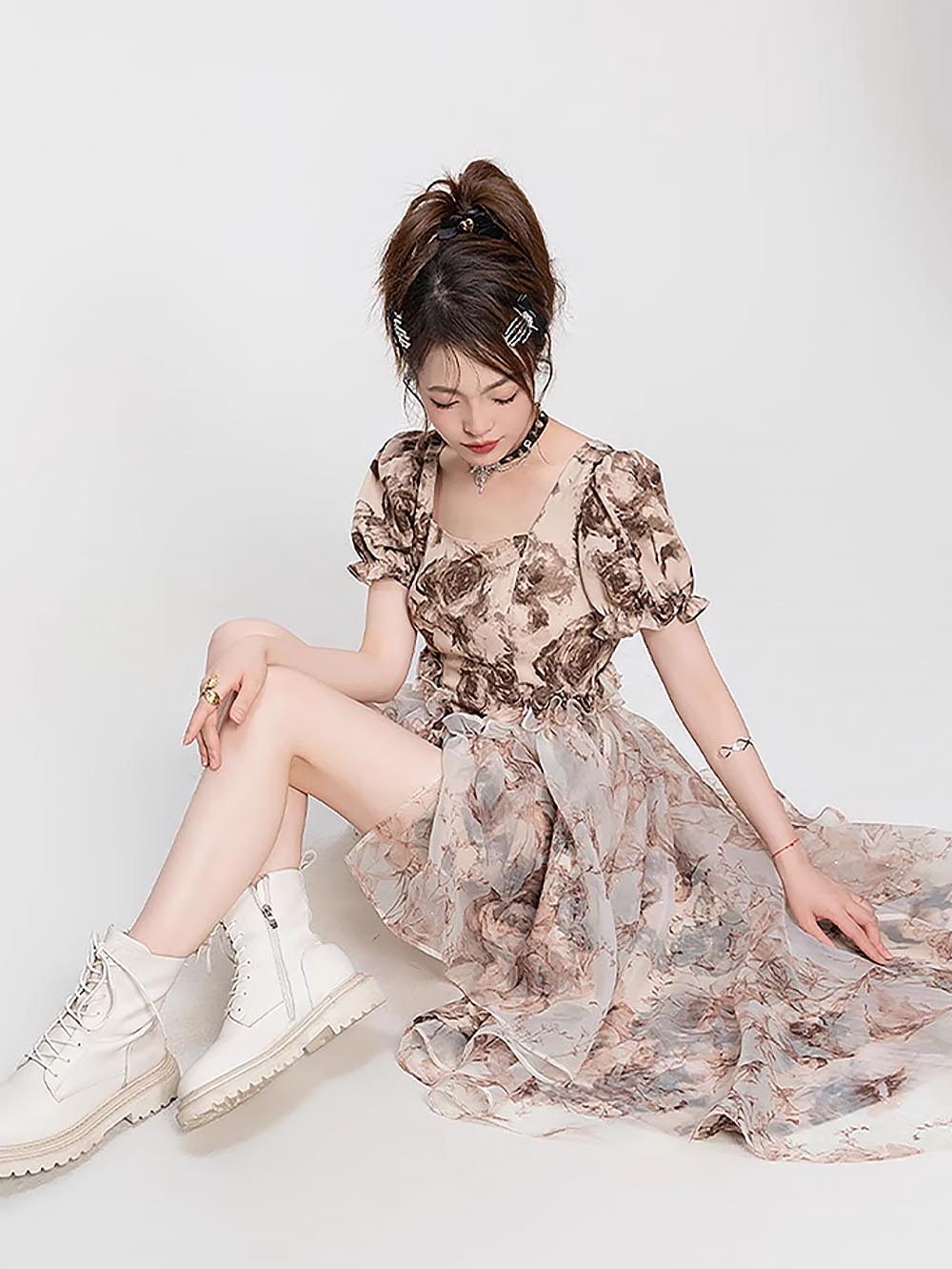 Steampunk Rose French Vintage Tail Dress | ZAKAPOP