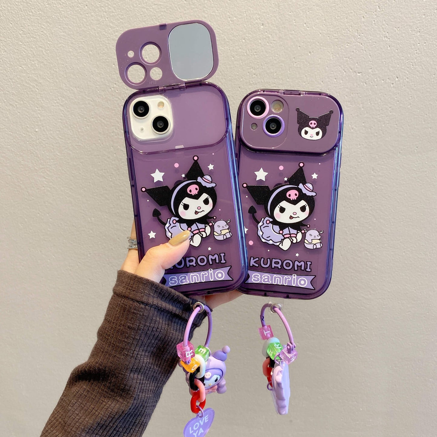 Sweet Girl iPhone Case with Flip Makeup Mirror | ZAKAPOP