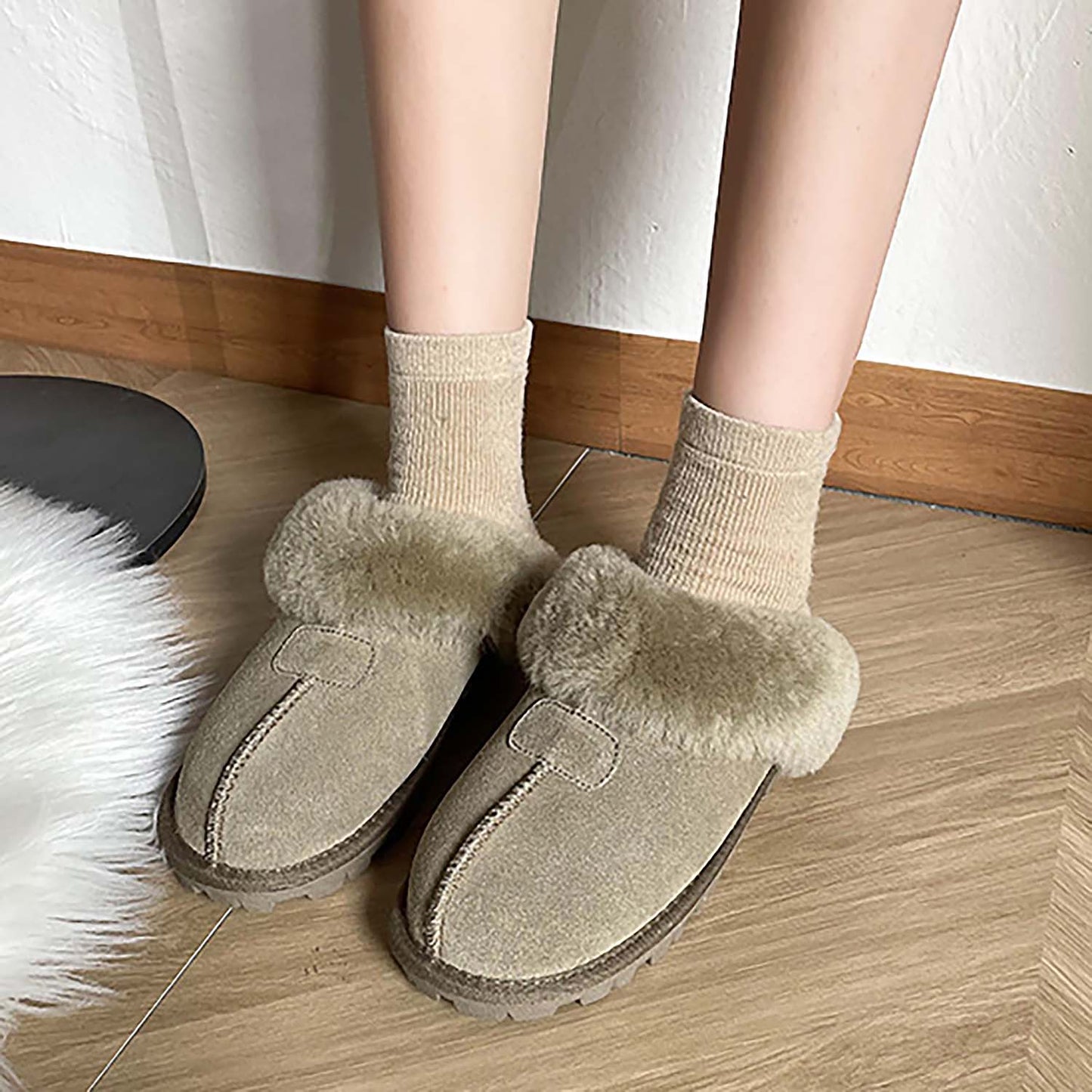 Women's Fashion Sheepskin Fur-Integrated Winter Snow Boots | ZAKAPOP