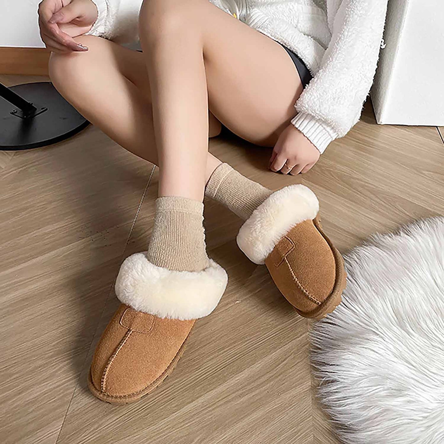 Women's Fashion Sheepskin Fur-Integrated Winter Snow Boots | ZAKAPOP