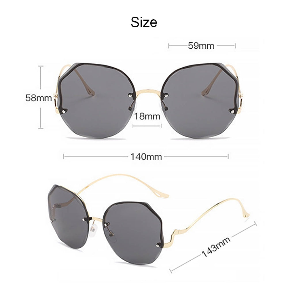 Women's Stylish Vintage Oversized Square Gradient Sunglasses | ZAKAPOP