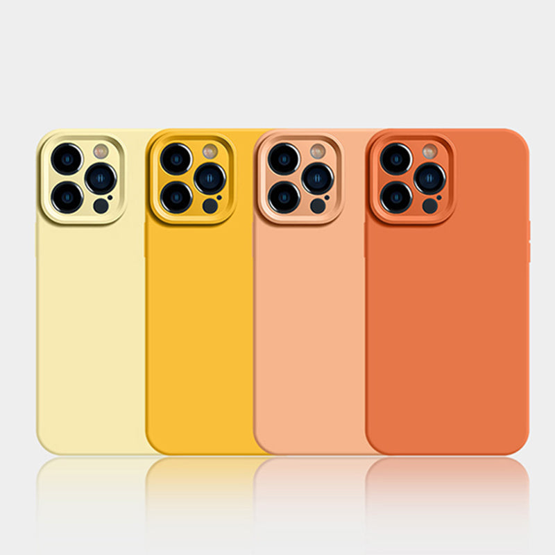 Yellow Monochrome Liquid Silicone Phone Case | ZAKAPOP