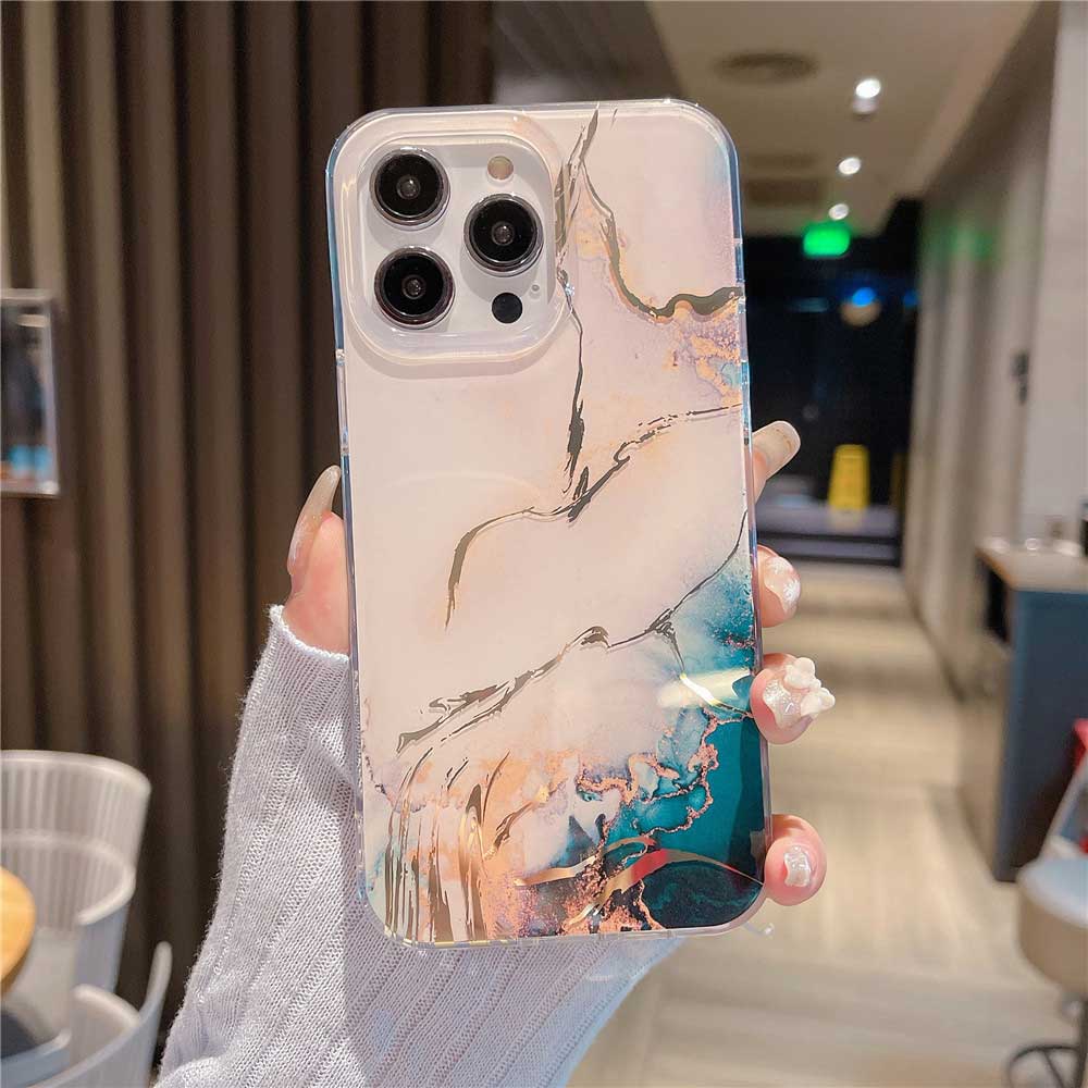 Colored Marble Painting Cute Funda Case for iPhone | ZAKAPOP