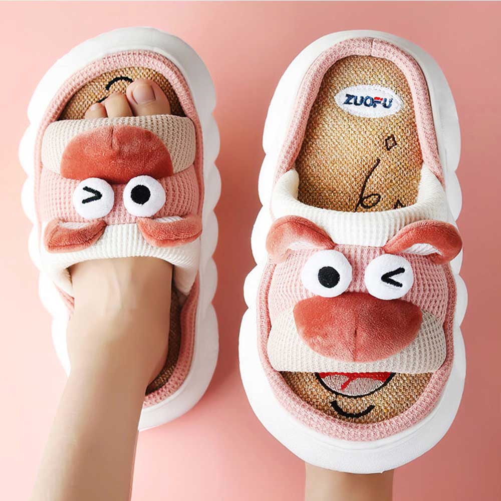 Cute Cartoon Thick Sole Animals Slippers | ZAKAPOP