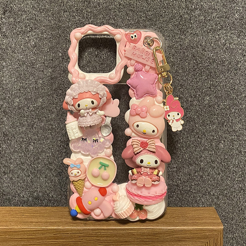 Handmade Cute Rabbit Character Cream Phone Case | ZAKAPOP