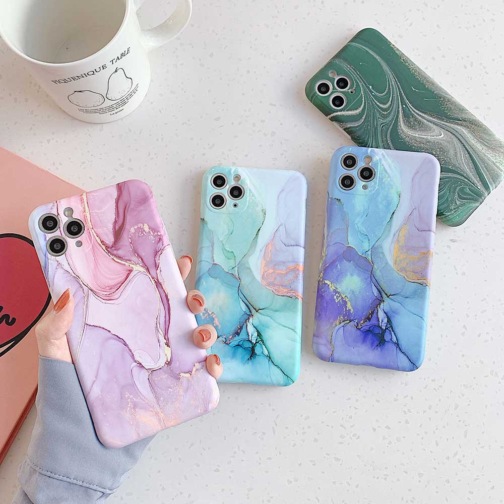 Luxury Marble Transparent Phone Case For iPhone | ZAKAPOP