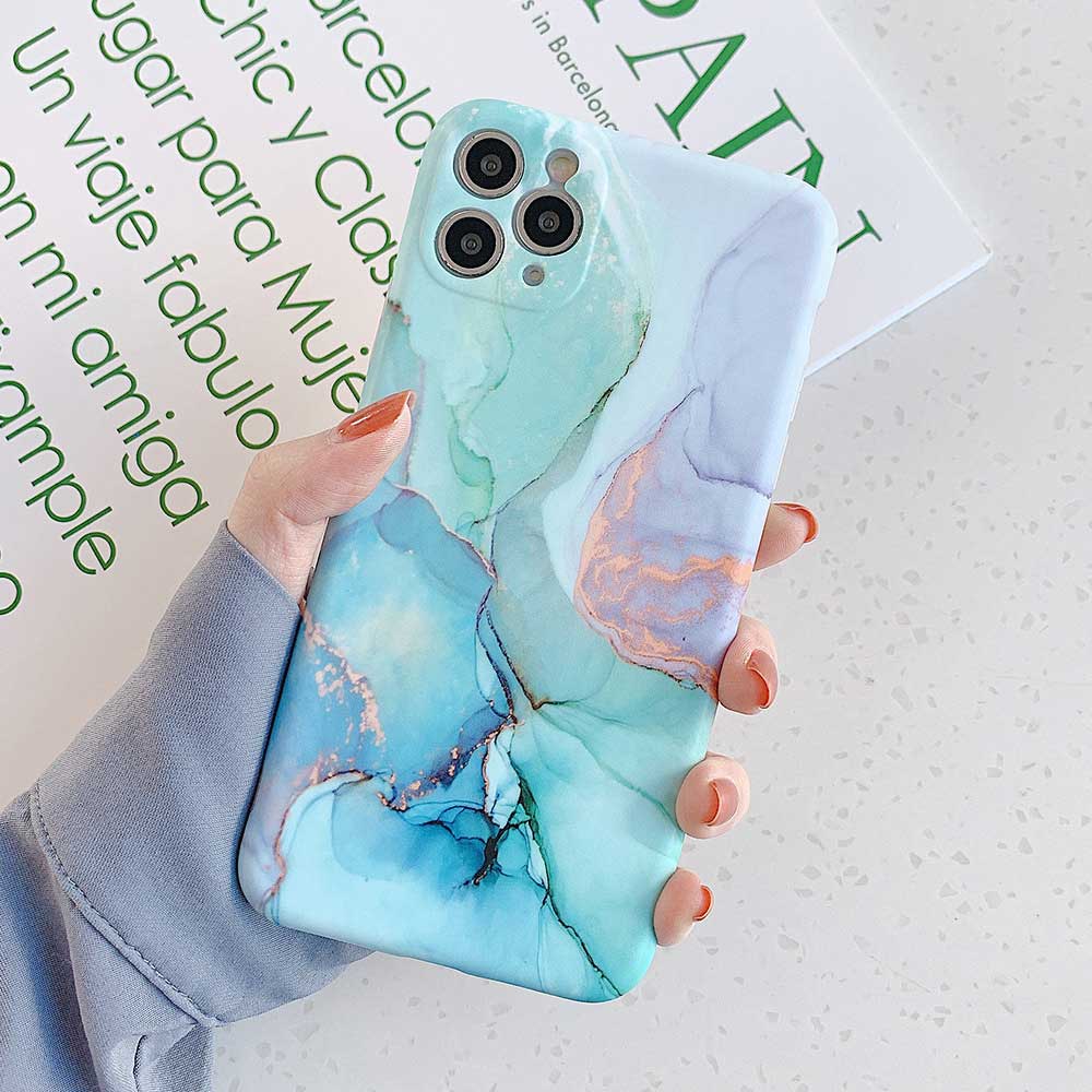 Luxury Marble Transparent Phone Case For iPhone | ZAKAPOP