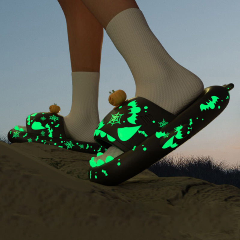 Original Festive Halloween Luminous Shark Slippers(Adults) | ZAKAPOP