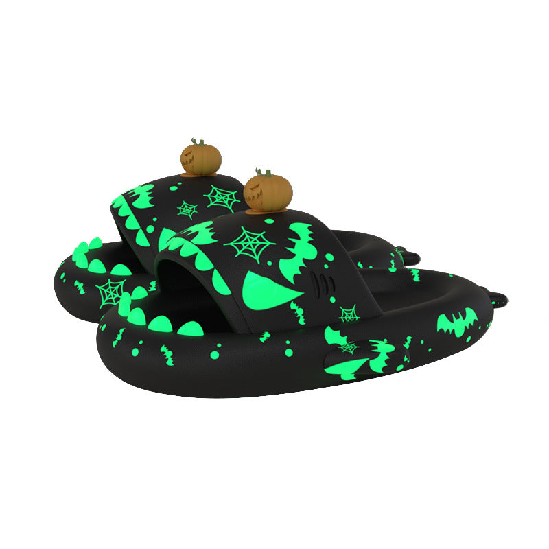 Original Festive Halloween Luminous Shark Slippers(Adults) | ZAKAPOP