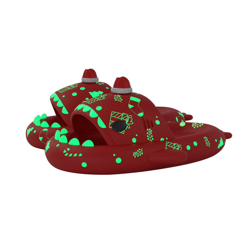 Original Festive Halloween Luminous Shark Slippers(Adults) | ZAKAPOP