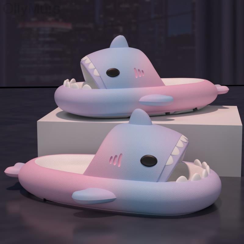 Original Three Color Gradient Shark Slippers | ZAKAPOP